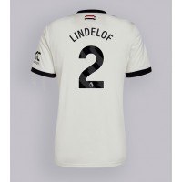 Camiseta Manchester United Victor Lindelof #2 Tercera Equipación Replica 2024-25 mangas cortas